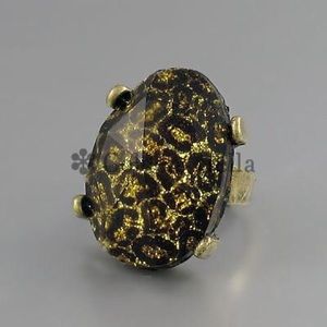 Cute tiger print ring